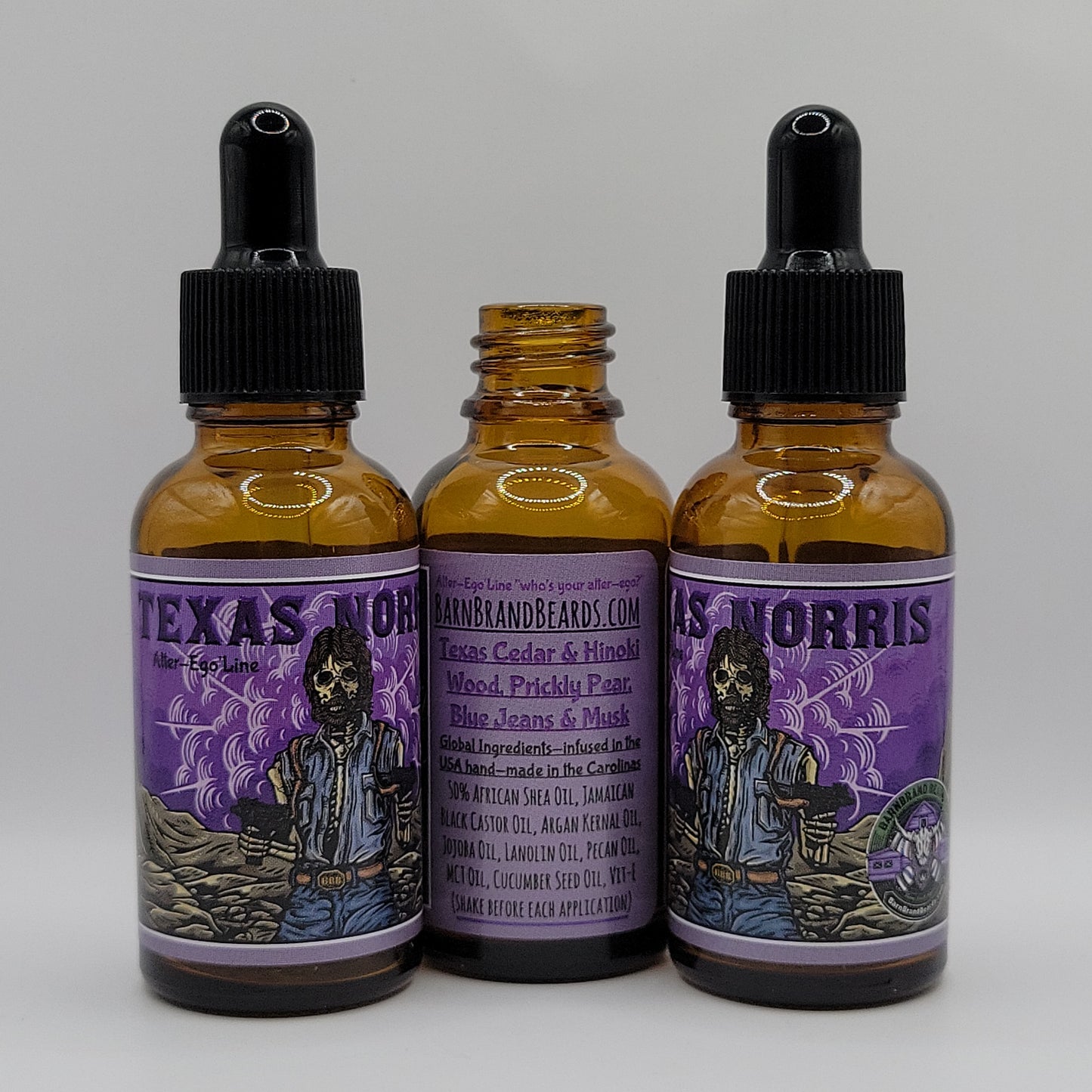 TEXAS NORRIS  beardoil -1oz.