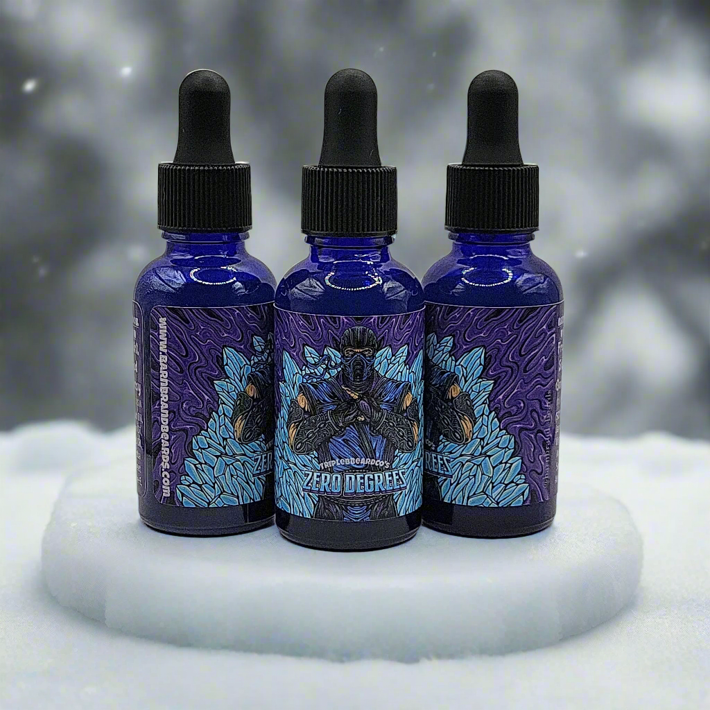 ZERO DEGREES "Iced-Oudh" Beardoil -1oz.