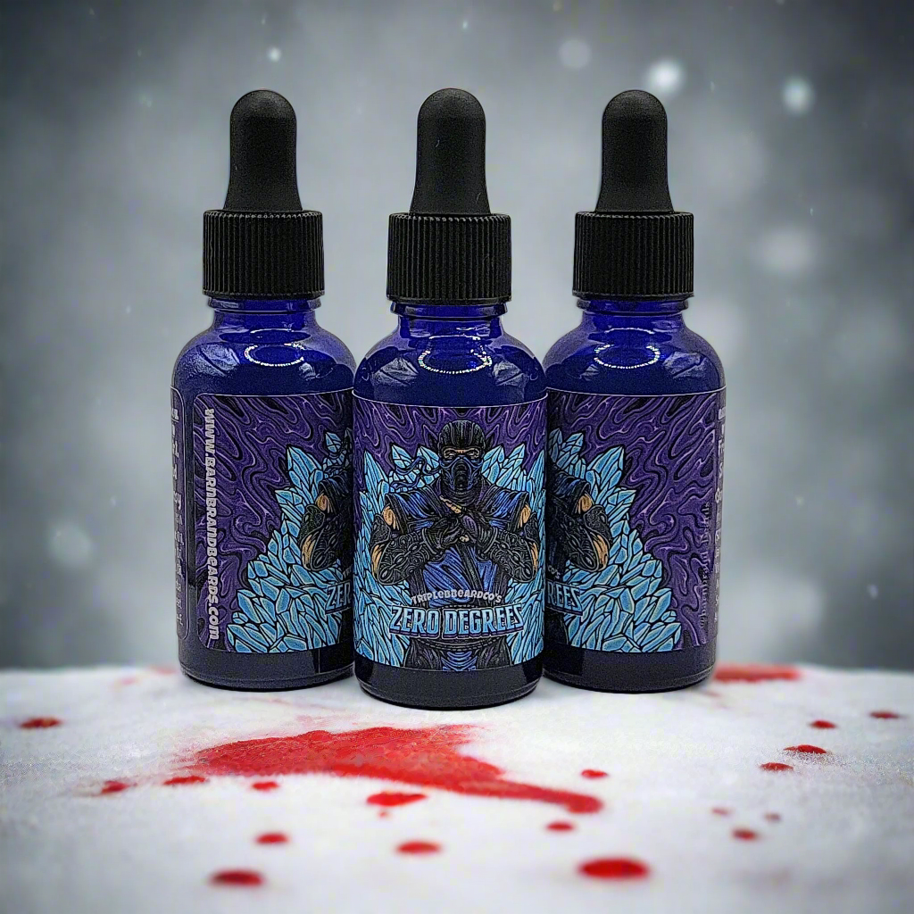 ZERO DEGREES "Iced-Oudh" Beardoil -1oz.