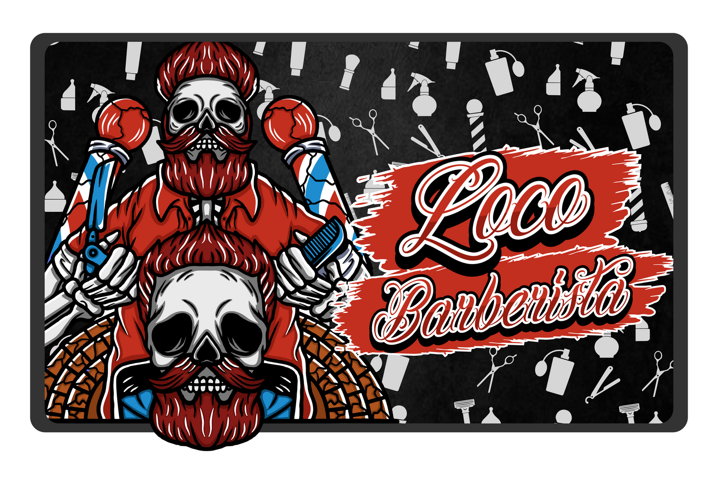 Loco Barberista  (Oud-infused Barbershop) -beardoil 1oz.
