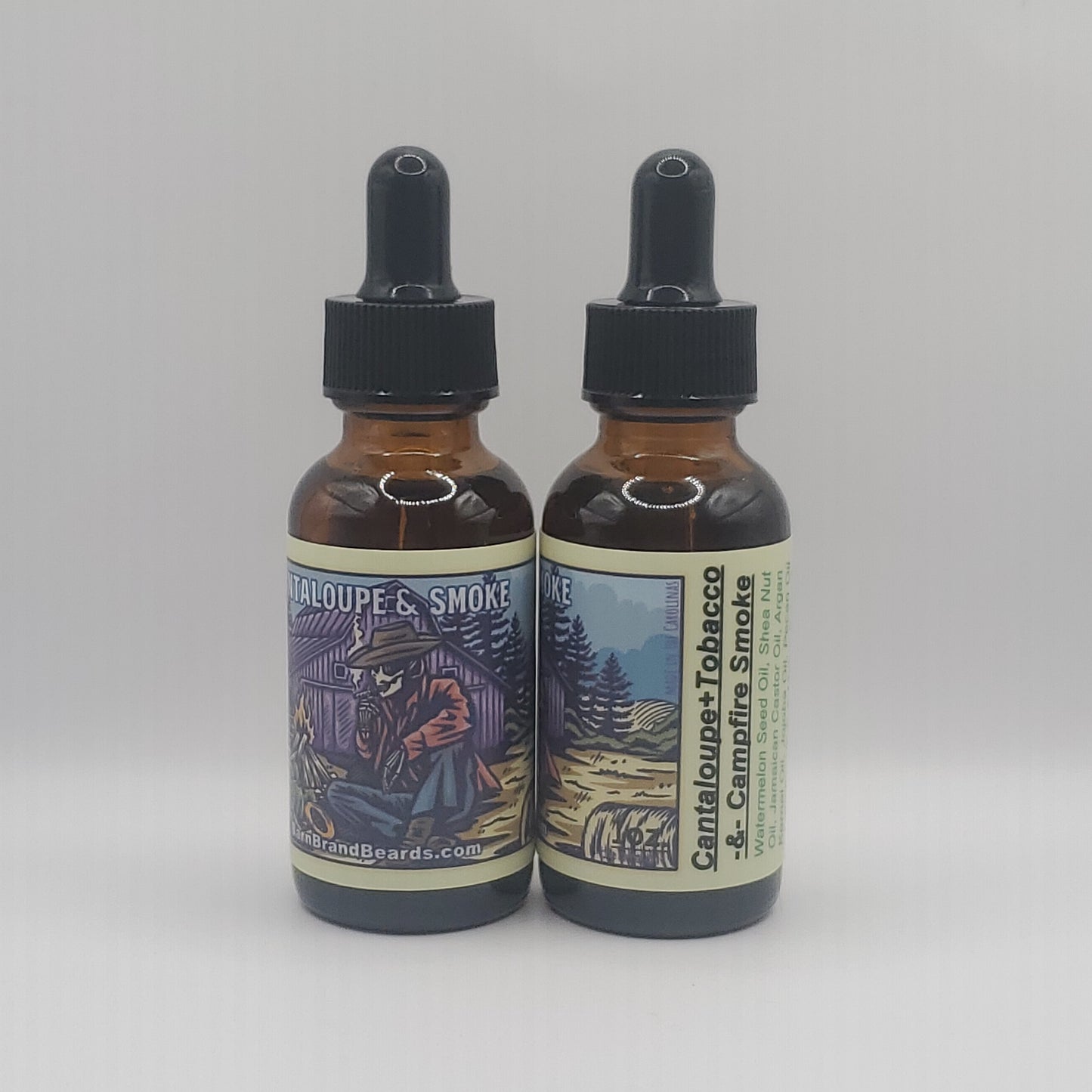 Cantaloupe-&-Smoke  Beardoil -1oz.