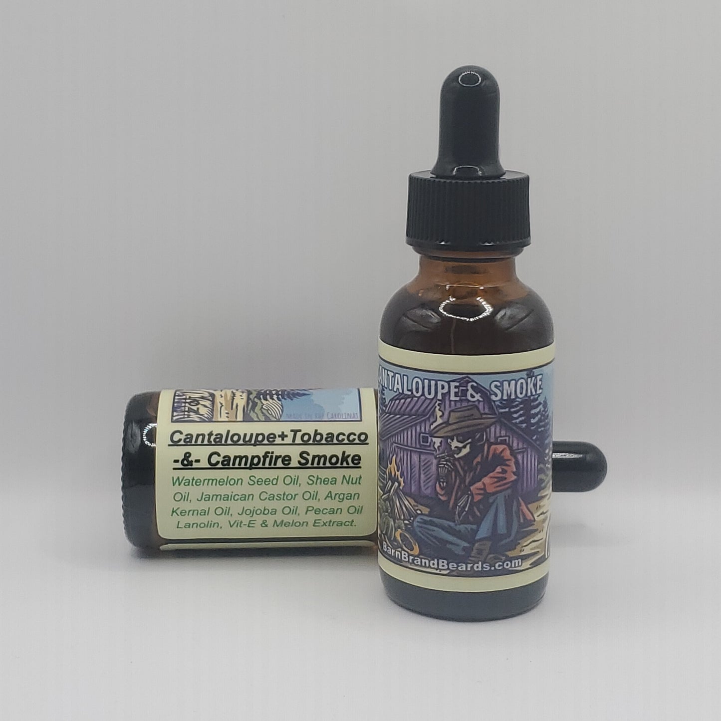 Cantaloupe-&-Smoke  Beardoil -1oz.