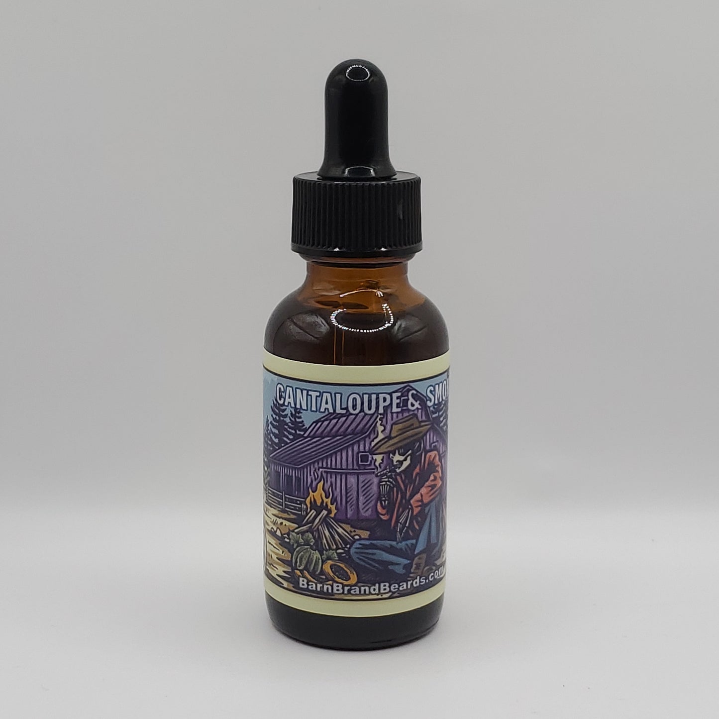 Cantaloupe-&-Smoke  Beardoil -1oz.
