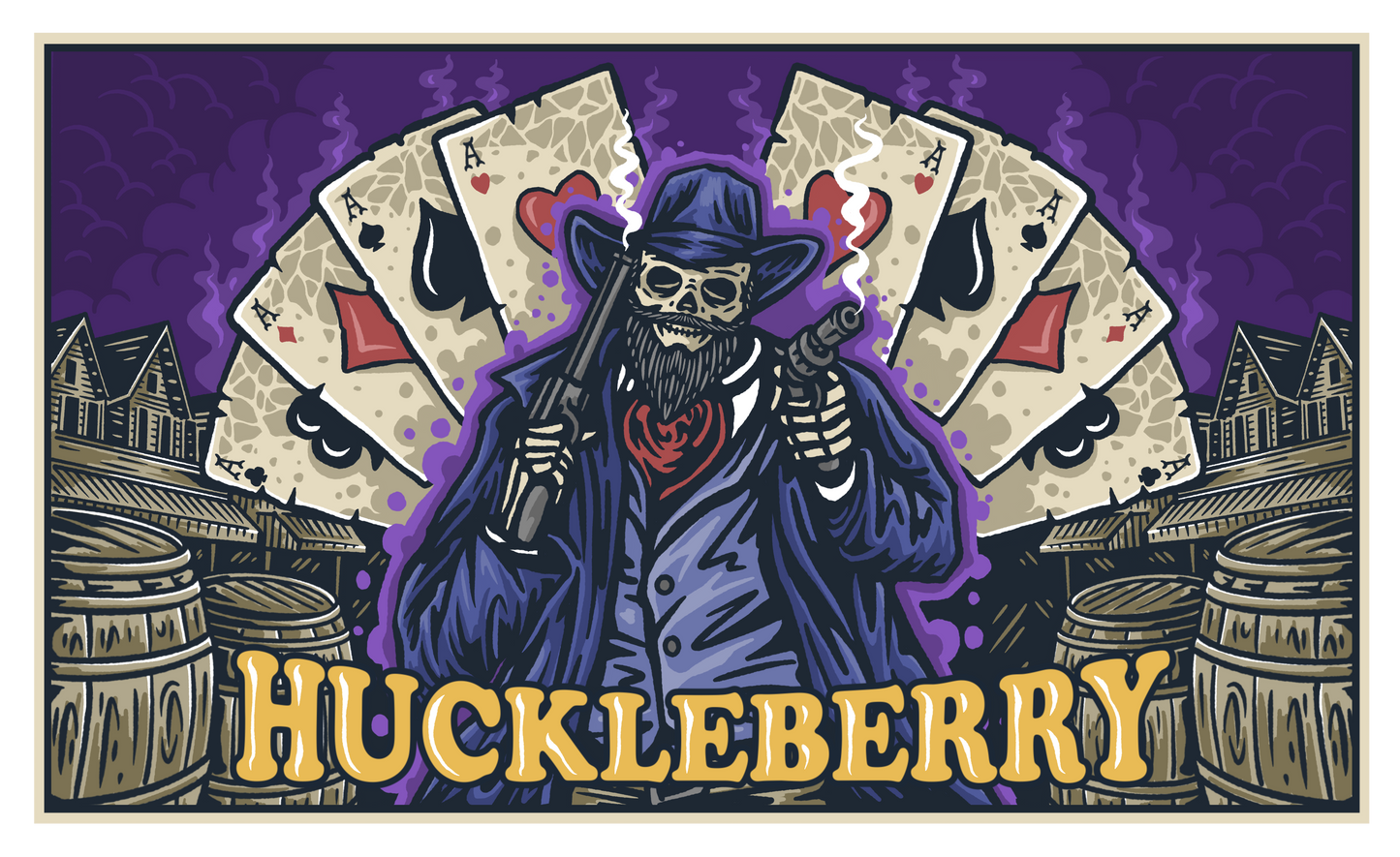 HUCKLEBERRY   Beardoil -1oz