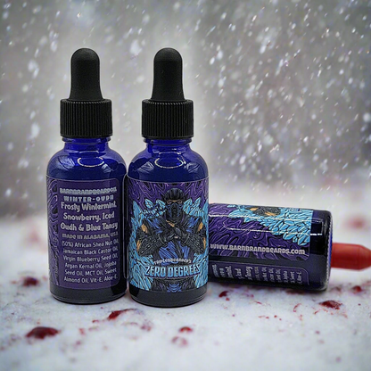 ZERO DEGREES "Iced-Oudh" Beardoil -1oz.