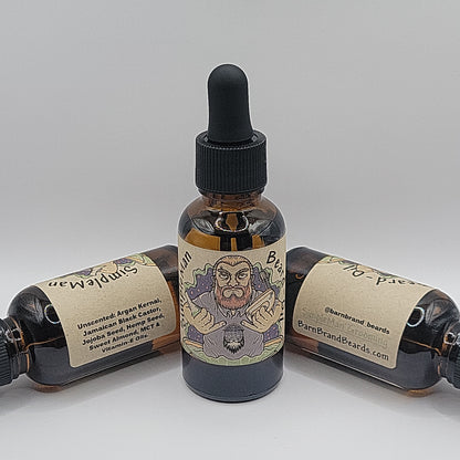 SimpleMan "Unscented" beardoil -1oz.
