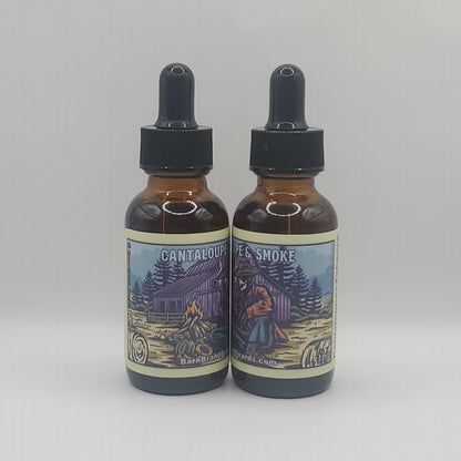 Cantaloupe-&-Smoke  Beardoil -1oz.