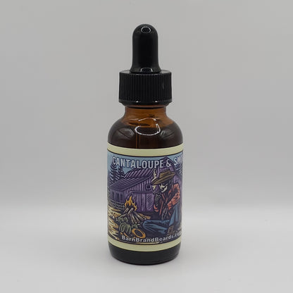 Cantaloupe-&-Smoke  Beardoil -1oz.